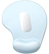 Hsurbtra Ergonomic Mouse Pad with Wrist Rest Support, Gel Mouse Pads with Non-Slip PU Base, Pain ...