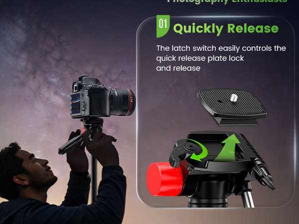 tripod character, 74 inch, aluminium alloy