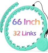 JLoibao Weighted Hula Circle for Adults Weight Loss, Infinity Fitness Hoop Plus Size 51 Inch, Inc...