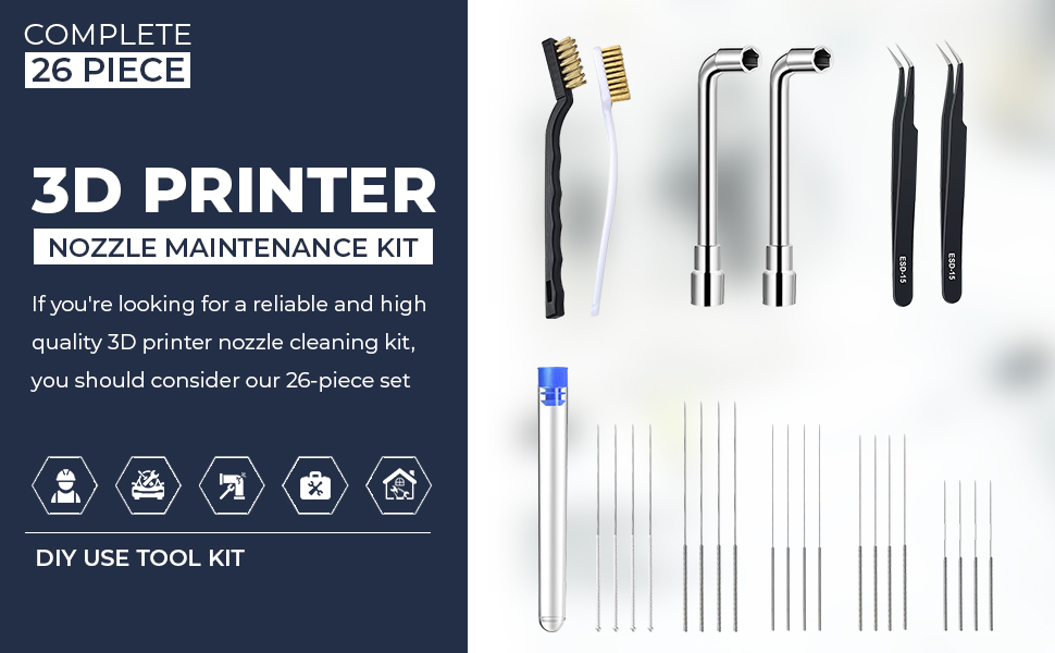 3D Printer Nozzle Maintenance Kit