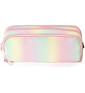 iSuperb Large Pencil Case 3 Compartments Pencil Pouch Big Capacity Pencil Bag for Kids Teen Girls...