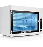 QUTUNI 8L UV Cleaning Cabinet, High Capacity Nail Tool Cleaning Machine with Timer for Bottle Man...