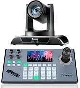 Tenveo PTZ Camera and Controller - 20X AI Humanoid & Face Auto-Tracking PTZ Camera with HDMI/USB3...