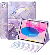 Soke for iPad 10th Generation Case with Keyboard 10.9-inch 2022, Magnetic Detachable Wireless Blu...