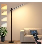 LED Corner Floor Lamp, 360°Rotating Head, Super Bright 1800LM Dimmable Minimalist Floor Lamps wit...