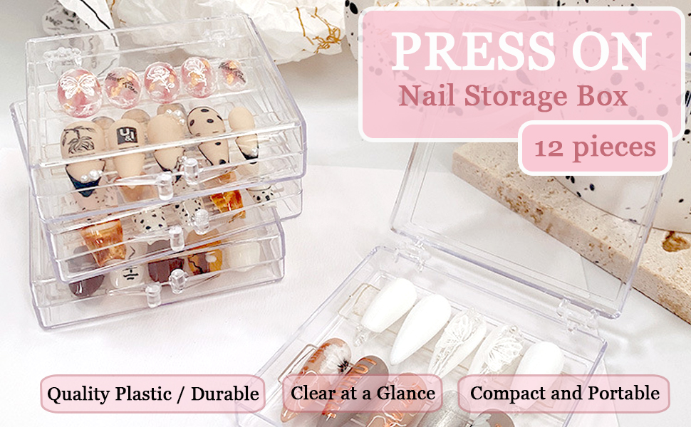 Press On Nail Storage Box