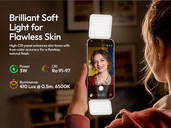 GL01 Magnetic Selfie Light LED Dual Fill for MagSafe iPhone
