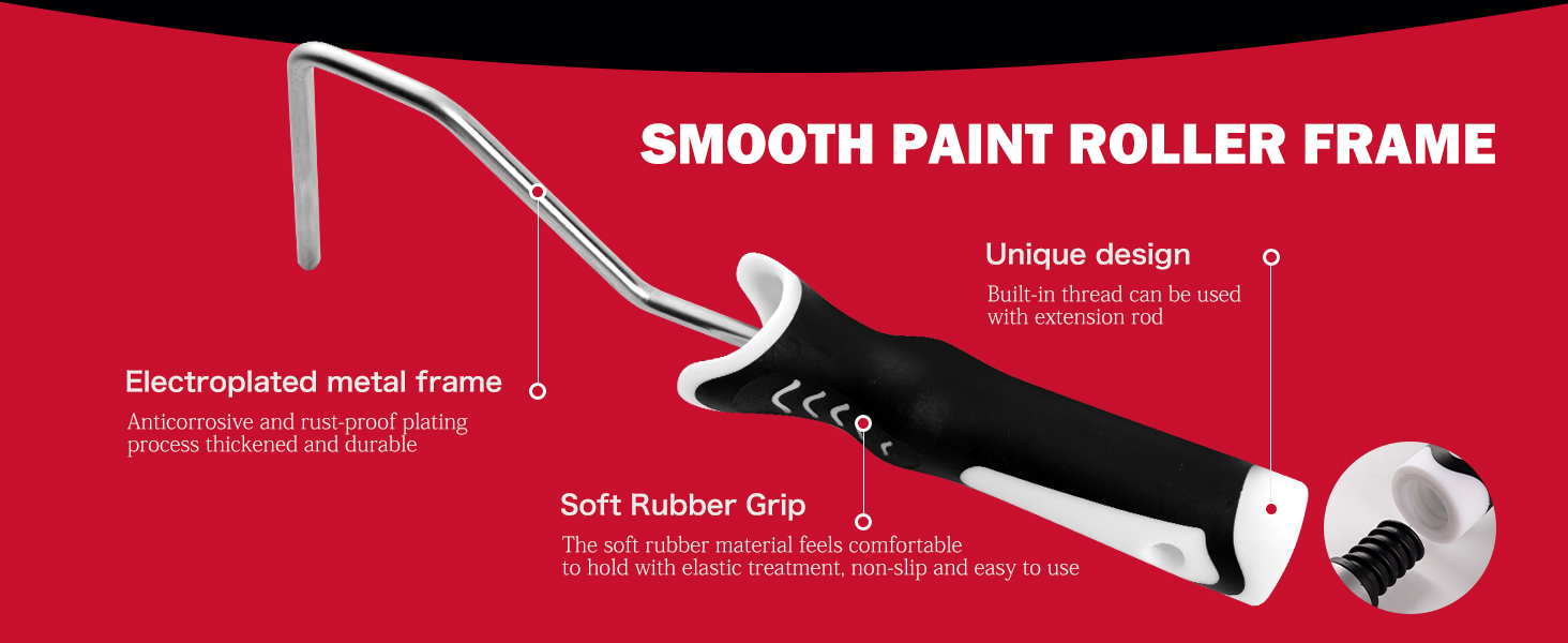 paint roller frame, 4 inch paint rollers, paint roller