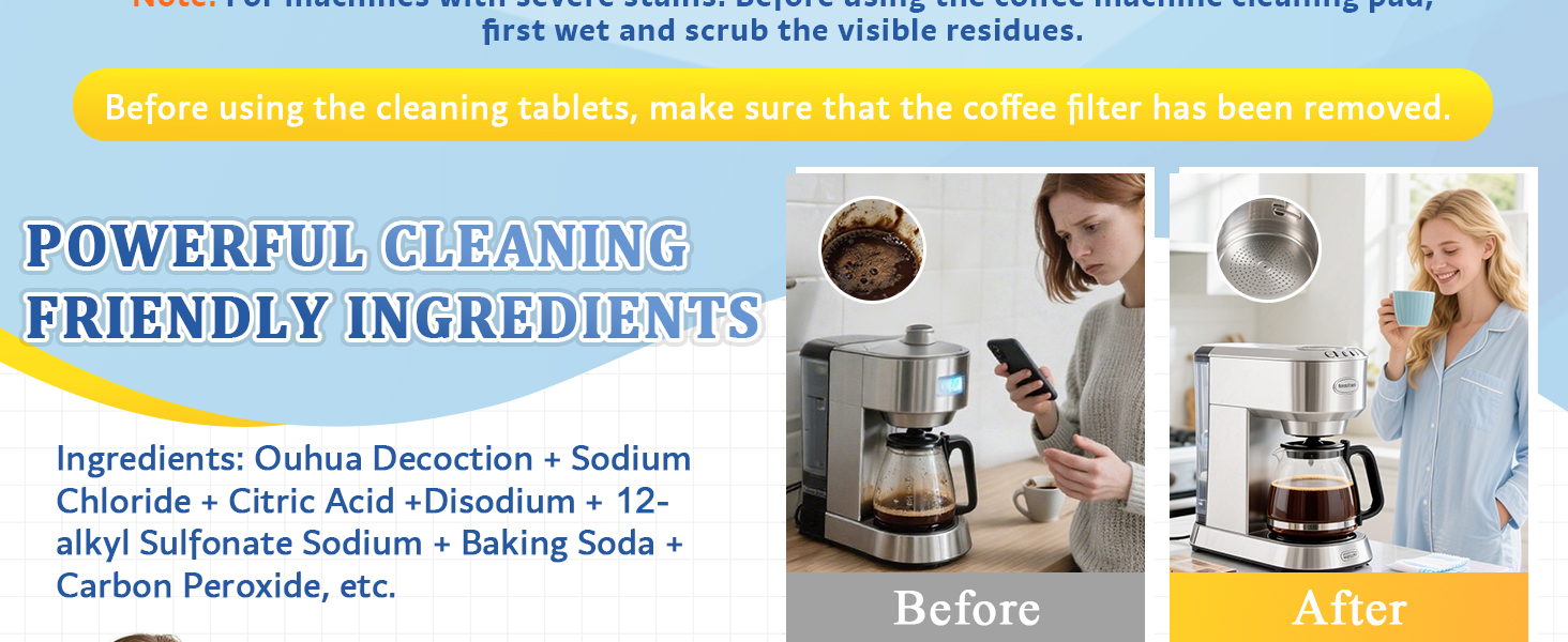 coffee maker cleaner tablets espresso machine cleaning descaler