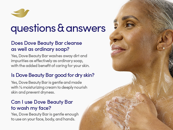 Frequently asked questions and answers related to Dove Beauty Bar