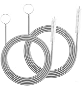 2-Pack 80-Inch Flexible Drain Brush for AC Drain Line, Sunroof & Ice Maker | Standard Reach • Fle...