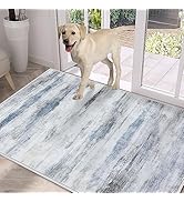 Cristgee Door Mat, Front Indoor Door Mat Faux Wool Non-Slip Entryway Rug Absorbent Abstract Throw...