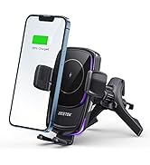 Wireless Car Charger, BESTEK 15W Fast Charging Wireless Car Charger Mount, Auto Clamping Car Wire...