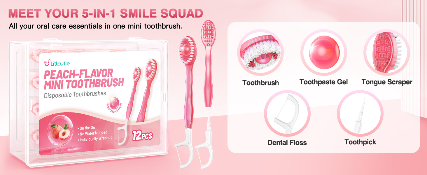 mini disposable toothbrush