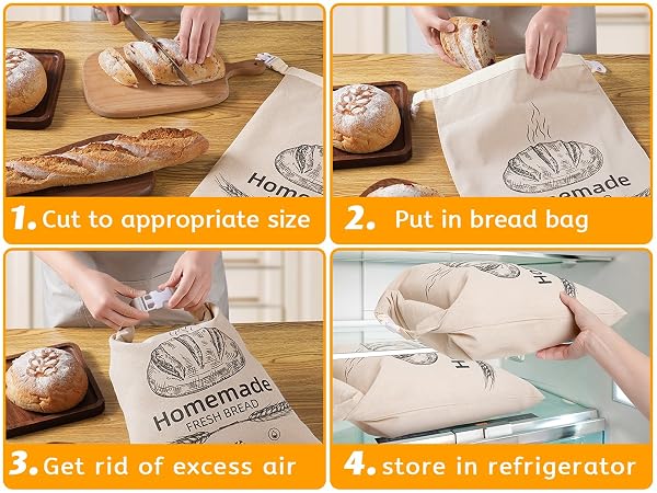 linen bread bag