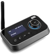Bluetooth 5.0 Audio Transmitter Receiver Dual Connection for TV Headphones and HiFi Speakers - Au...