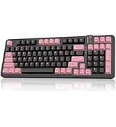 AUSDOM 98Pro Silent Wireless Mechanical Keyboard,Tri-Mode Bluetooth/2.4GHz/Type-C Hot Swappable C...