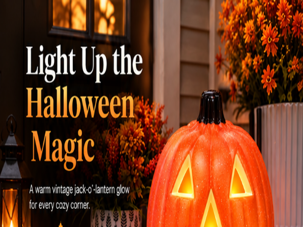 Light up Jack O Lantern Halloween Pumpkin
