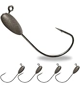 Reaction Tackle Tungsten Tube Jig Heads, 5-Pack - The Ultimate Bass Fishing Bait Hooks for Saltwa...