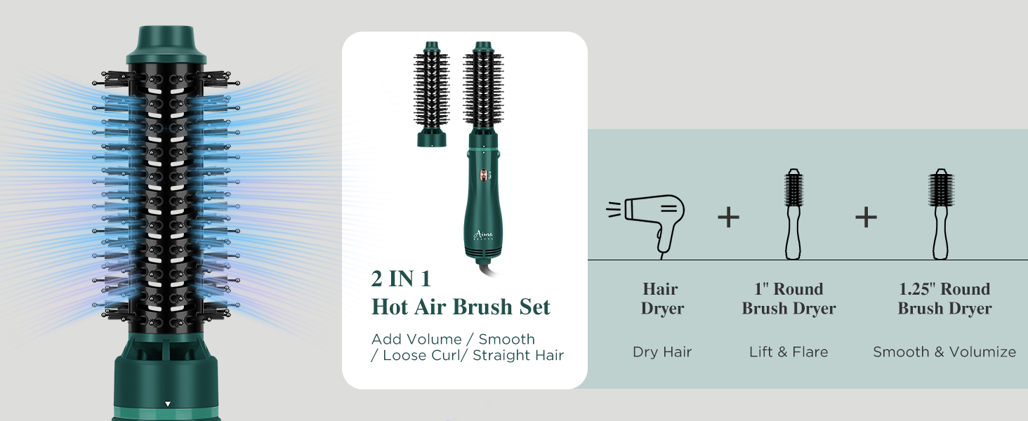 Round Brush Blow Dryer Set