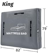 Mattress Bags for Moving and Storage, BETU Waterproof Mattress Protector King Mattress Cover with...