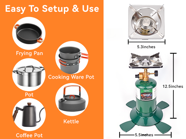 camping stoves single burner camp stove single propane burner portable burner