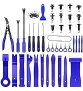 GOOACC 102Pcs Trim Removal Tool, Auto Push Pin Nylon Bumper Retainer Clip Set Fastener Terminal R...