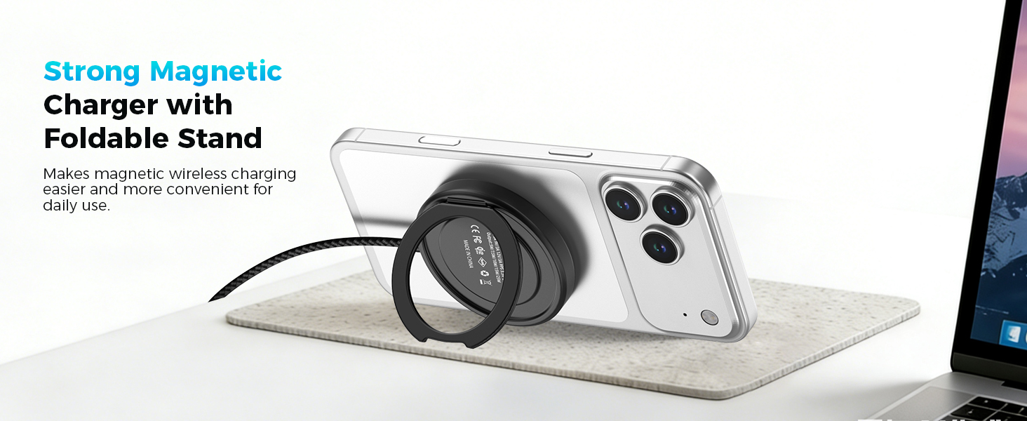 Strong Magnetic Charger with Kickstand
