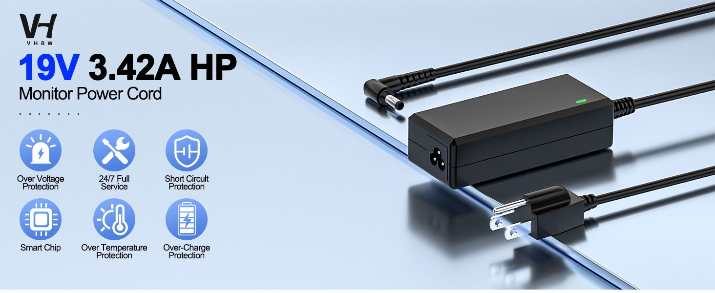 hp monitor power cord