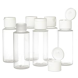 2 ounce travel flip cap squeeze bottles