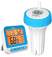 TempPro Waterproof Wireless Pool Thermometer Easy Read, Digital Pool Thermometer Floating for Swi...