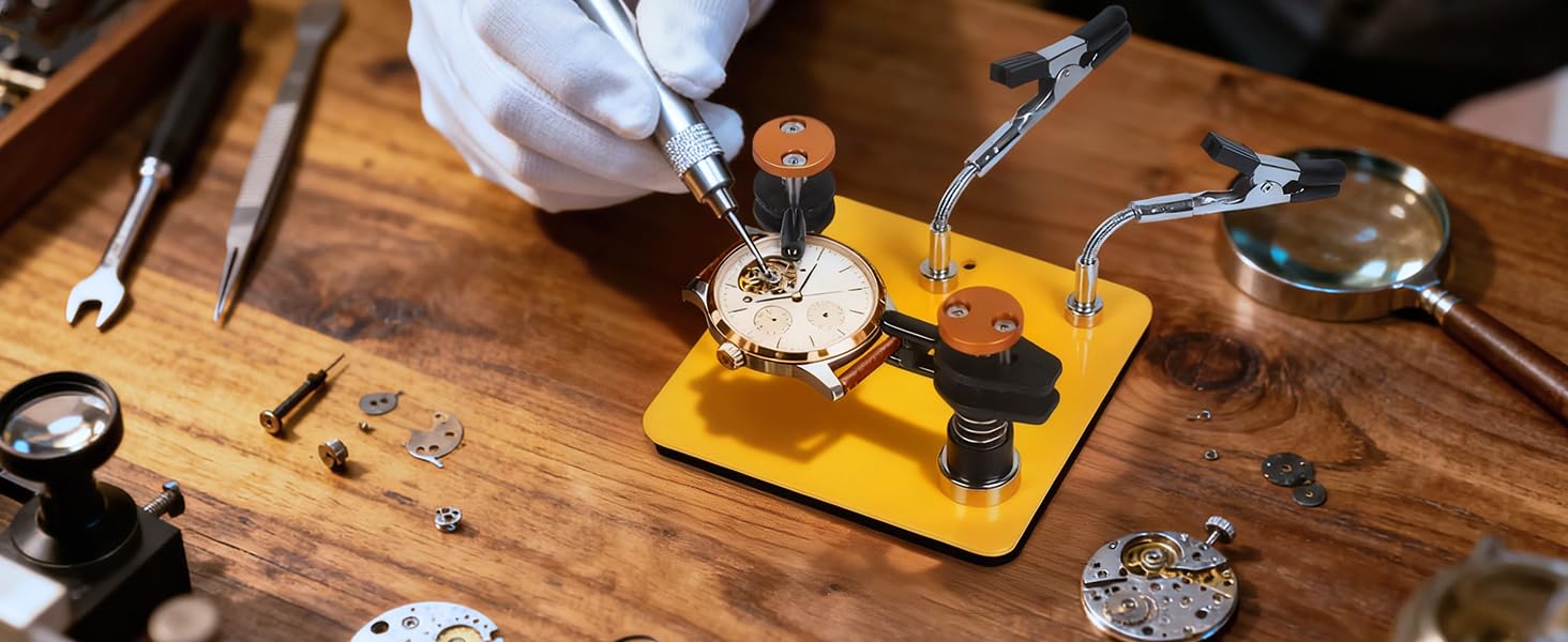 clamp for repairing watches