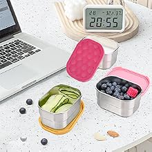 stainless steel food containers metal lunch box for kids school lunch container small