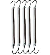 5 Pcs Black Ponytail Hooks Bungee Small Rubber Bands Hair Ties Accessories Elastic Holder Blonde ...