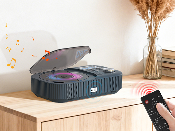 CD Player with Dual Stereo Speakers/Remote Contro