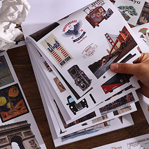 Travel sticker book