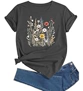 J&DHUASHA Women's Shirt Funny Graphic Tshirt Casual Short Sleeve Tee Tops