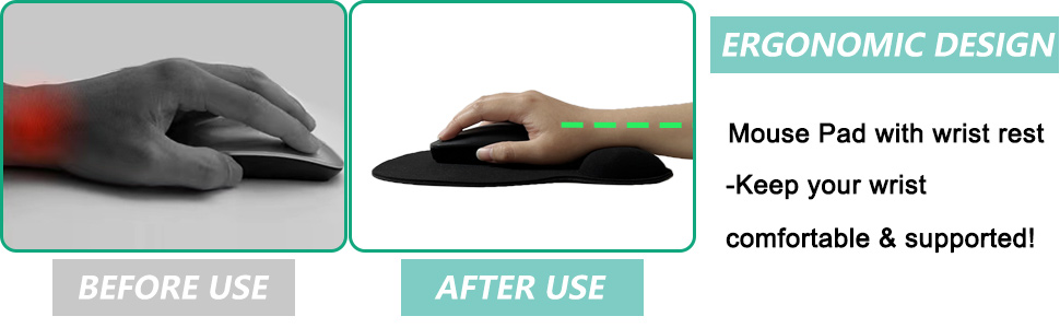 Mouse Pad with Wrist Support