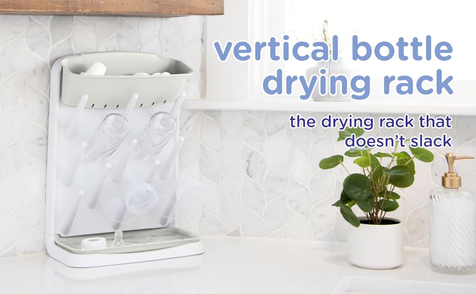 Ubbi vertical bottle drying rack