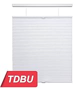 LazBlinds Top Down Bottom Up (TDBU) Cordless Cellular Shades, Light Filtering Honeycomb Shades Pl...