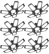 CHENGCHILIT LED Garage Light 6 Pack - 200w 20000LM 6500K Garage Lights Ceiling Led with 7+1 Adjus...