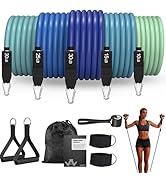 WHATAFIT Resistance Bands Set with Handles - Exercise Bands Home Gym Strength Training Equipment,...