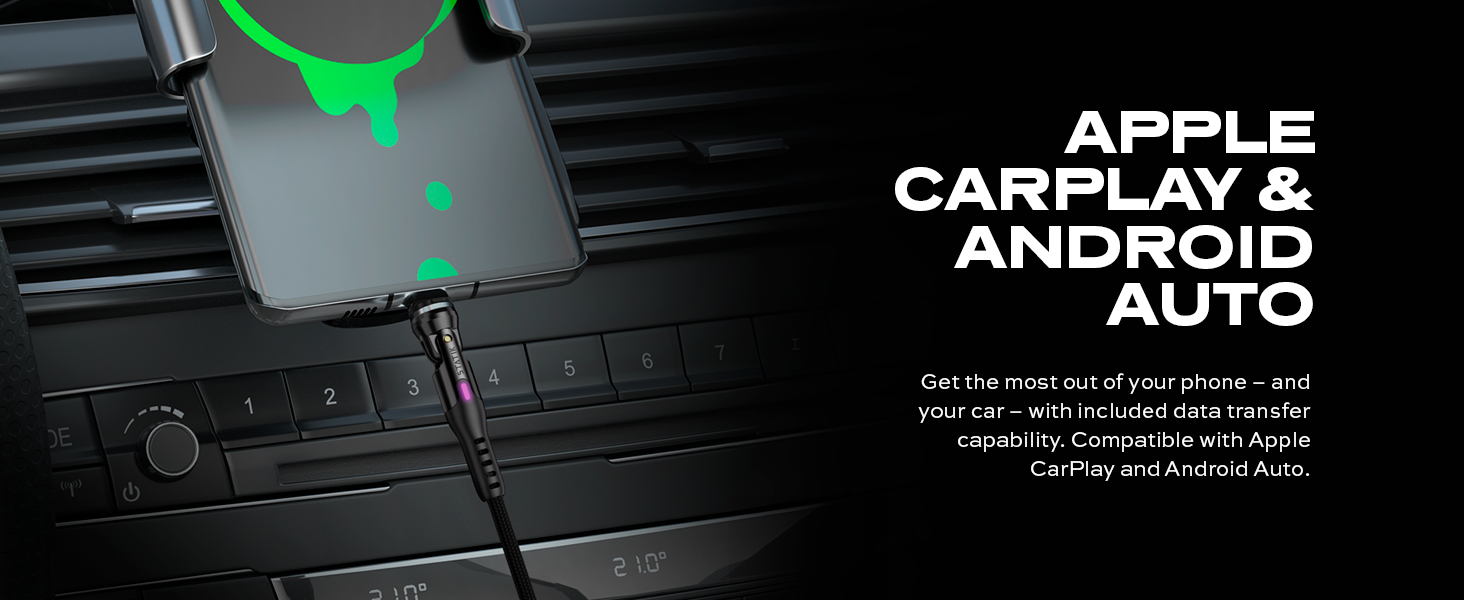 statik powerpivot charging cable rotating pivoting head reinforced right angle 90 degree 180 USB C