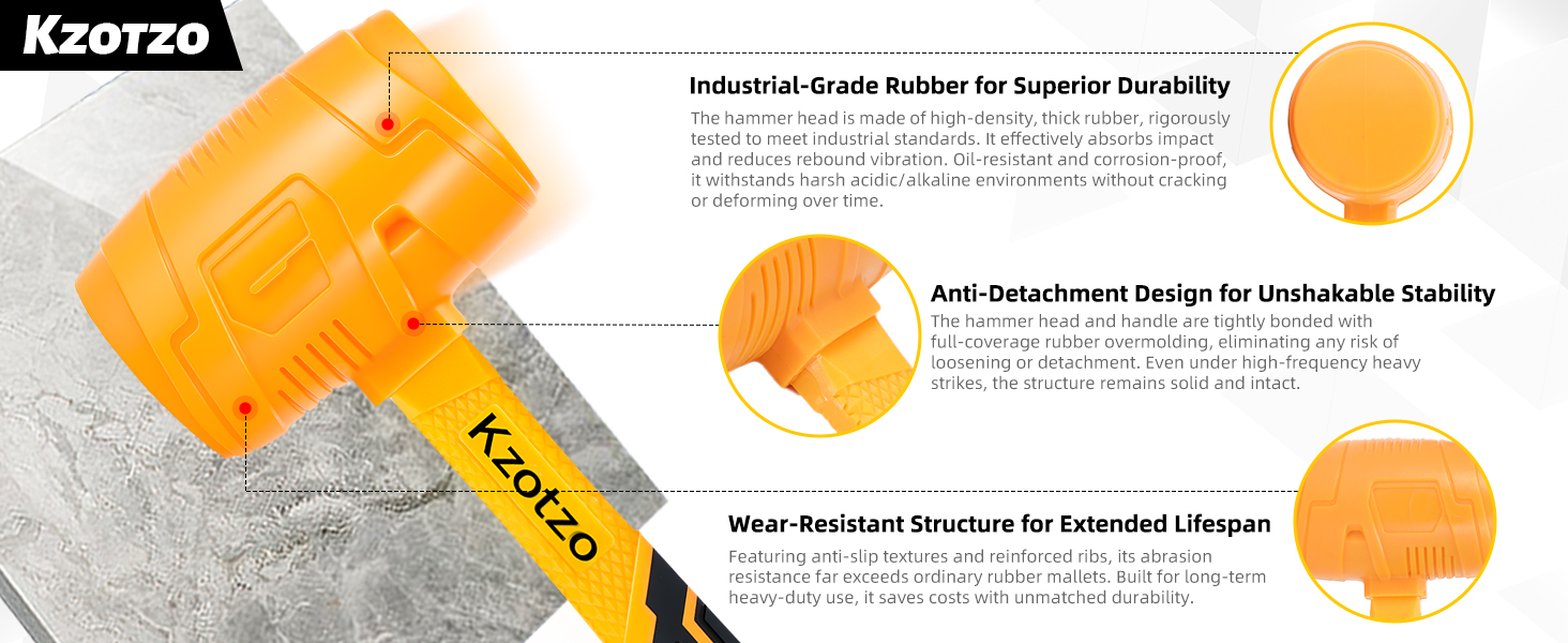 rubber mallet hammer