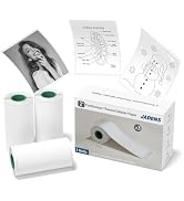 Gloryang 3 Rolls White Thermal Paper 56mm x 4m, Continuous Self-Adhesive Sticker Rolls for JD-23 ...