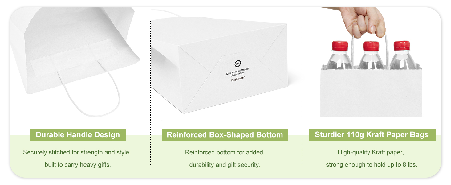 Medium gift Bags white