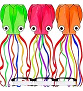 Octopus Kite 3 PACK Kites for Adults Easy To fly, 3D Beautiful Large Giant Kites with Kite String...