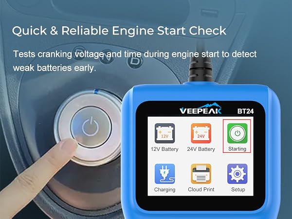 car starting system test