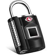 Fingerprint Lock, TSA Approved Smart Digital Locker Lock for Gym, Luggage, Travel, House Door, Su...
