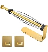Paper Towel Holder Under Cabinet with 2 Hooks, Paper Towel Holder Wall Mount with Damping Effect,...